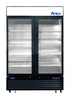 Atosa - 54" 2 Sliding Glass Door Black Merchandiser Refrigerator - MCF8727GR