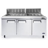Atosa - 72" Refrigerated Sandwich Prep Table - MSF8304GR