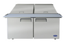 Atosa - 60" Refrigerated Mega Top Sandwich Prep Table - MSF8306GR