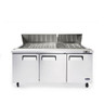 Atosa - 72" Refrigerated Mega Top Sandwich Prep Table - MSF8308GR