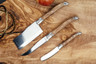 Vanderlinden - Laguiole Exclusive Line 3 Olive Wood Cheese Knives