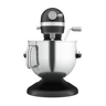 KitchenAid - 7 Qt Matte Black Stand Mixer With Stainless Steel Accessories
