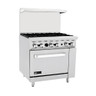 EFI Sales - 36" Natural Gas Range w/ 24" Griddle - RCTRS-24G-2B-N