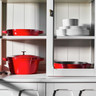 Staub - Stackable Cookware Set Large 4 PC - Cherry