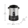 Hamilton Beach Commercial - Proctor Silex 40 Cup Aluminum Coffee Urn - 45040R