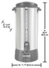 Hamilton Beach Commercial - Proctor Silex 100 Cup Aluminum Coffee Urn - 45100R