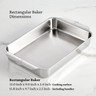 Hestan- 9"x13" Try-Ply Stainless Steel Baking Pan