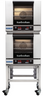 Turbofan - 24" Half Size Digital Electric Convection Ovens Double Stacked 220-240V w/ Stand - E23D3/2C