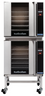 Turbofan - 29" Full Size Sheet Pan Touch Screen Electric Convection Ovens Double Stacked 220-240V w/ Stand - E32T5/2C