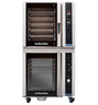 Turbofan - 36" Full Size Sheet Pan Manual Electric Proofer & Holding Cabinet on a Full Size Digital Electric Convection Oven 220-240V/3Ph - E35D6-26/P85M8