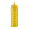 Tablecraft - 24 oz Yellow Wide Mouth Squeeze Bottle