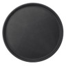 Winco - 16" Round Black Serving Tray