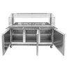 Omcan - 72" Stainless Steel Refrigerated Salad Bar Prep Table - 50090