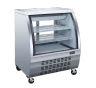Omcan - 36" Curved Glass Stainless Refrigerated Display Case - 50084