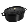 Staub - 6.7 L (7 QT) Black Oval Cocotte