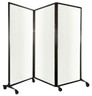 Omcan - 8' 4" x 5' 10" White Quick-Wall Folding Portable Partition - 46777