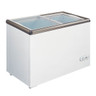 Omcan - 54" Ice Cream Display Chest Freezer w/ Flat Glass Top - 49294