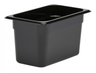 Cambro - Camwear 1/4 Size Black Polycarbonate Food Pan - 6" Deep