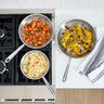 All-Clad - 14 Pc D5 Brushed Stainless Cookware Set, 5-Ply Bonded Cookware, Made in USA