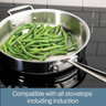 All-Clad - 8" d5 Brushed Stainless Skillet - BD55108