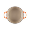 Le Creuset - 4.2 L (4.5 QT) Flame French Round Dutch Oven