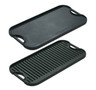 Lodge - 20" x 10.5" Seasoned Cast Iron Reversible Griddle - LPG13