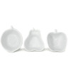 Danesco - BIA 7 OZ Apple White Porcelain Snack Bowl