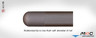 MAC - 10.5" Grooved Black Ceramic Honing Rod - SRB-104