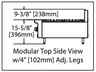 Garland - G-Series 24" Liquid Propane Modular Top Range w/ 2 Open Burners & 12" Griddle - G24-2G12T