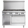 Garland - G-Series 48" Natural Gas Range w/ Standard Oven, Storage Base & 8 Open Burners - G48-8RS