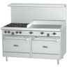 Garland - G-Series 48" Natural Gas Range w/ Standard Oven, Storage Base & 48" Griddle - G48-G48RS