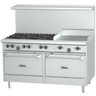 Garland - G-Series 60" Natural Gas Range w/ 1 Standard Oven, 1 Storage Base, 6 Open Burners & 24" Griddle - G60-6G24RS