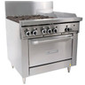 Garland - GF Series 36" Natural Gas Range w/ 1 Standard Oven, 4 Open Burners & 12" Griddle - GF36-4G12R