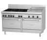 Garland - GF Series 48" Natural Gas Range w/ 2 Space Saver Ovens, 6 Open Burners, 12" Griddle & Electric Spark Ignition 240V - GFE48-6G12LL