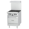 Garland - U Series 24" Liquid Propane Range w/ 1 Storage Base & 24" Griddle - U24-G24S