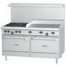 Garland - U Series 48" Natural Gas Range w/ 2 Ovens, 4 Open Burners & 24" Griddle - U48-4G24LL