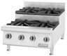 Garland - HD Counter 24" Liquid Propane Step-Up Hot Plate w/ 4 Open Burners - UTOG24-SU4