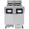 Frymaster - FilterQuick Oil-Conserving 4 x 30 Lb Electric Fryer w/ FQ4000 & Automatic Filtration 208V/1Ph - 4FQE30U