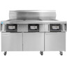 Frymaster - FilterQuick Oil-Conserving 2 x 60 Lb Electric Fryer w/ FQ4000 & Automatic Filtration 208V/3Ph - 2FQE60U