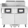 Frymaster - FilterQuick 3 x 63 Lb Natural Gas Fryer w/ FQ4000, Automatic Filtration & Electronic Ignition 120V - 3FQG60T