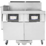 Frymaster - FilterQuick 2 x 63 Lb Natural Gas Fryer w/ FQ4000, Automatic Filtration & Electronic Ignition 220V - 2FQG60T