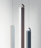 Zafferano - Pencil Rust LED Cordless Small Vertical Wall Light w/ Suspension Bracket - LD0800-VS-R3