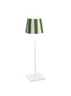 Zafferano - Poldina Lido Pro White / Green LED Cordless Table Lamp - LD0340BC1
