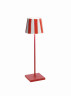 Zafferano - Poldina Lido Pro White / Red LED Cordless Table Lamp - LD0340FC1