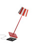 Zafferano - Poldina Lido Pro White / Red LED Cordless Table Lamp - LD0340FC1