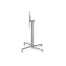 Nardi - Scudo Double Tilting Dining Height Silver Table Base - 54354.00.000.01