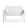 Nardi - Net Bianco White Bench/Love Seat - L-Nar-40338.00.000