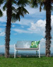 Nardi - Net Bianco White Bench/Love Seat - L-Nar-40338.00.000