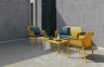 Nardi - Net 100 Senape Mustard Yellow Coffee Table - 40064.56.000