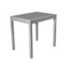 BUM - Marco 24" x 32" Silver/Grey Polywood Dining Table - T-MARCO-DT516-23Q-GS